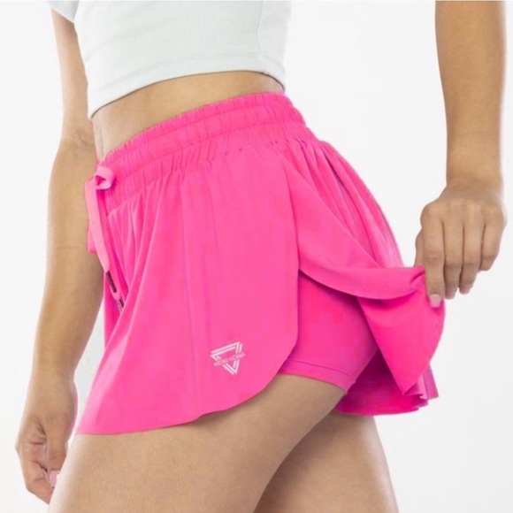 Luogongzi Pants - Fuchsia Athletic Shorts for Women